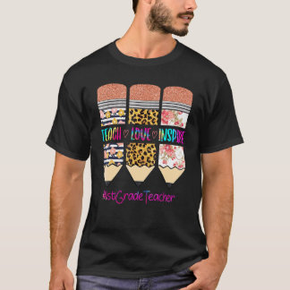 Lehrer der 1. Klasse unterrichtet Liebe inspiriert T-Shirt