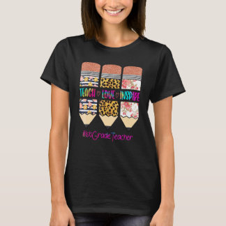 Lehrer der 1. Klasse unterrichtet Liebe inspiriert T-Shirt