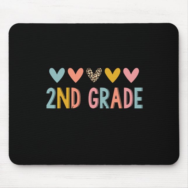 Lehrer der 2. Klasse Leopard-Herzen Zurück zur Sch Mousepad (Vorne)