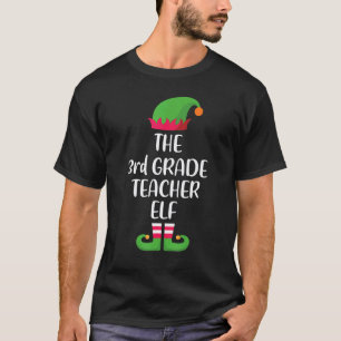 Lehrer der 3. Klasse Elf Weihnachten Familie Passe T-Shirt