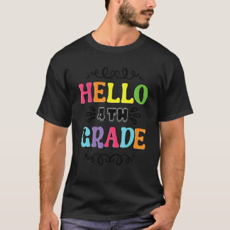 Lehrer der 4. Klasse Hallo vierte Klasse T-Shirt