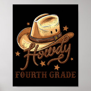 Lehrer der 4. Klasse Rodeo Country Western Howdy V Poster