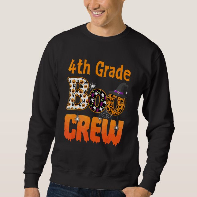 Lehrer der 4. Klasse Schüler Halloween Vierte Klas Sweatshirt (Vorderseite)