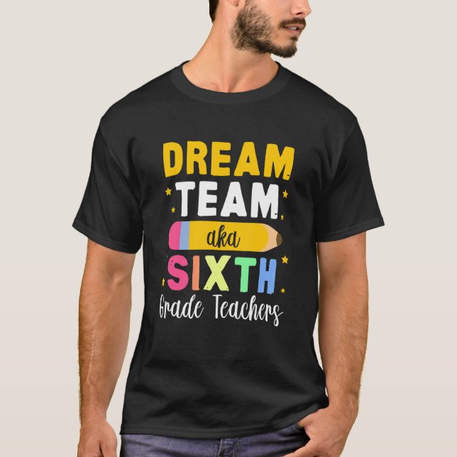Lehrer der 6. Klasse T-Shirt (Vorderseite)