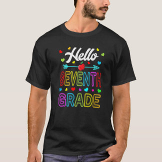 Lehrer der 7. Klasse Crew Schüler Hallo Siebte Kla T-Shirt