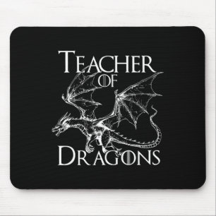 Lehrer der Drachen Lustige Zitate Buchliebhaber Mousepad