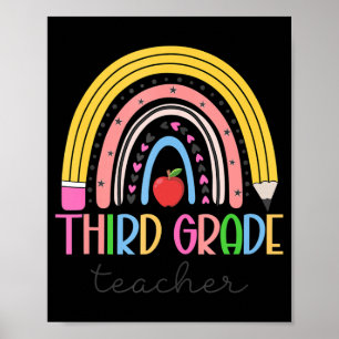 Lehrer der dritten Klasse Lehrer Liebe Inspiriere  Poster