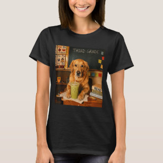 Lehrer der dritten Klasse lustiger Golden Retrieve T-Shirt