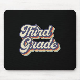 Lehrer der dritten Klasse Retro Vintage 3. Klasse Mousepad