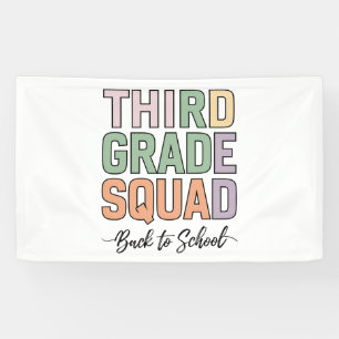 Lehrer der dritten Klasse Squad Kids 3. Klasse Banner