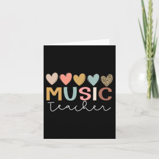 Lehrer der ersten Klasse Musiklehrer erster Tag Karte