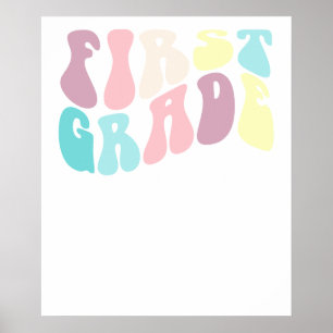 Lehrer der ersten Klasse Schule Poster