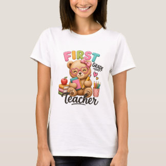 Lehrer der ersten Klasse | Süßer Teddybär T-Shirt