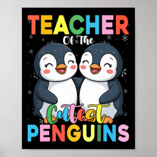 Lehrer Der Niedlichsten Pinguine Lustiger Pinguin  Poster