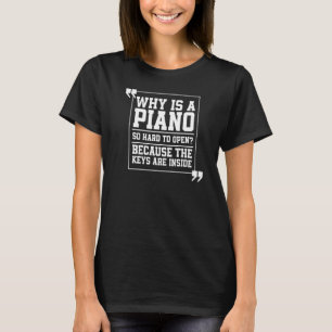 Lehrer der Piano School Bildung Music Teacher T-Shirt