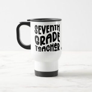Lehrer der siebten Klasse Typografie-Design Reisebecher