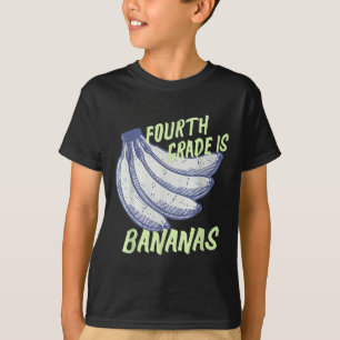 Lehrer der vierten Klasse Bananen Zurück zur Schul T-Shirt