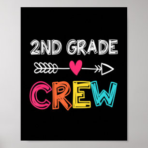 Lehrer der zweiten Klasse zurück zur Crew der zwei Poster