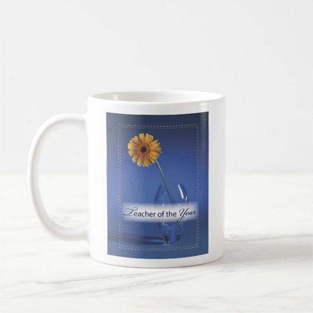 Lehrer des Jahres Glückwunsch Geschenk Tasse (Links)