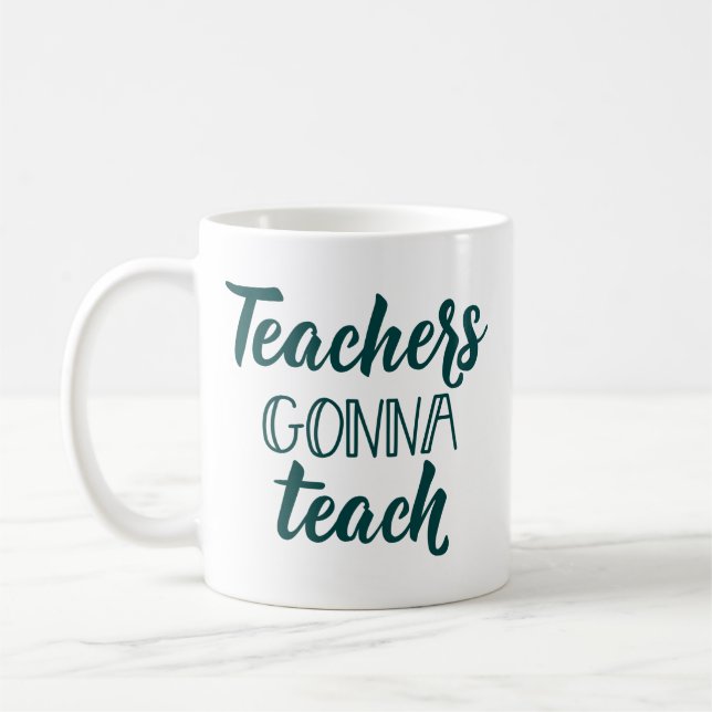 Lehrer, die gehen zu unterrichten kaffeetasse (Links)