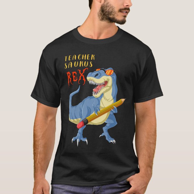 Lehrer-Dinosaurier-Trex T-Shirt (Vorderseite)