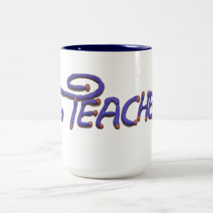 Lehrer, du lehrst mich, auf das Beste zu hoffen Ku Zweifarbige Tasse