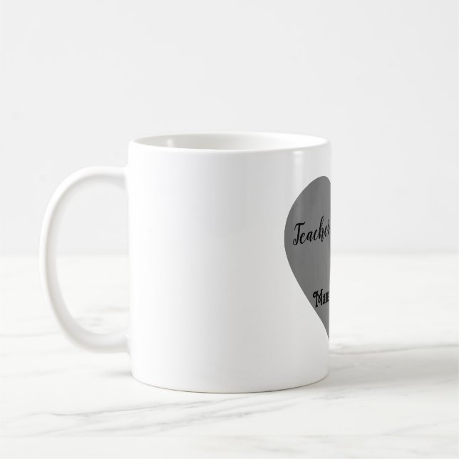 "Lehrer durch Handel. Mama auswendig." Kaffeetasse (Links)