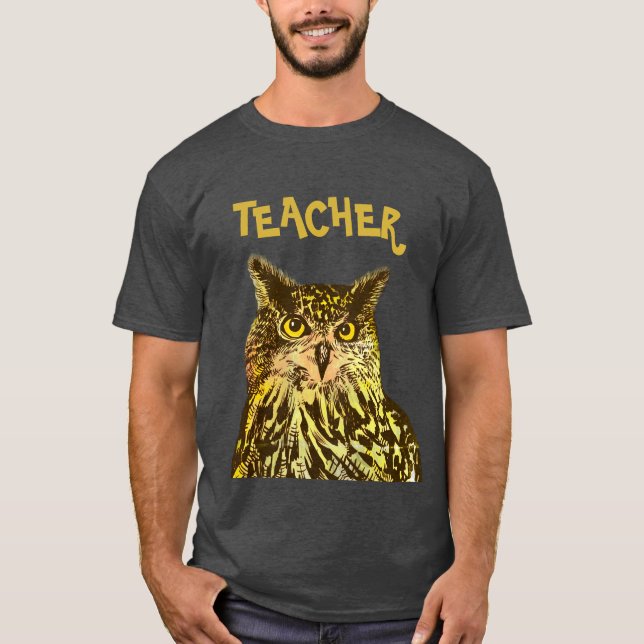 Lehrer, Eagle-Uhu-T - Shirt (Vorderseite)