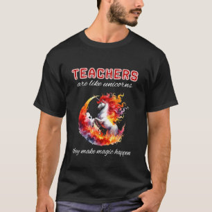 Lehrer Einhorn Liebhaber Lass Magie Geschehen Cool T-Shirt