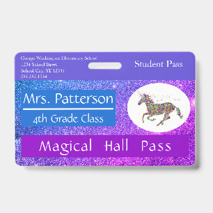Lehrer Elementarschulaal Pass Custom Ausweis