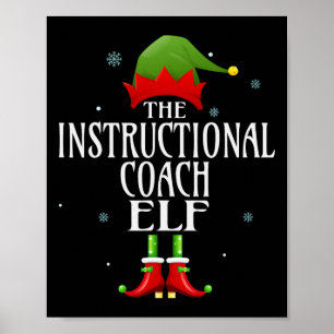 Lehrer Elf Xmas Matching Family Group Poster