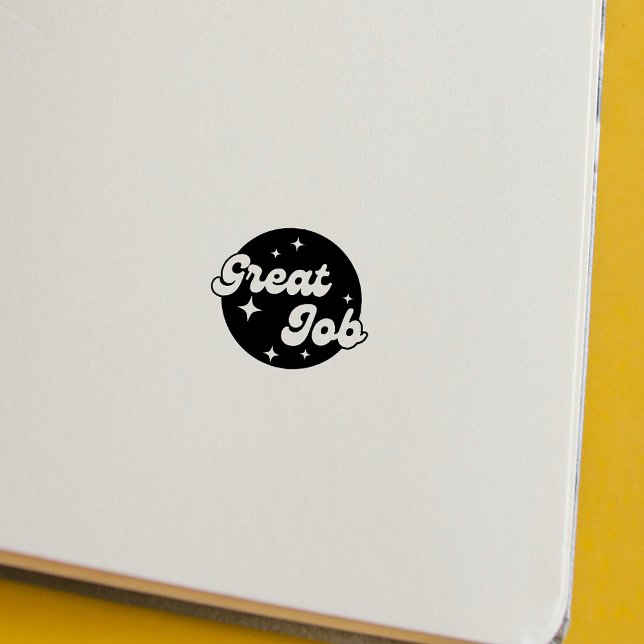 Lehrer ermutigen zu einem guten Job zurück in die  Gummistempel (Teacher Encouragement Great Job Back To School Rubber Stamp)