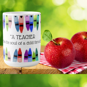 Lehrer ernährt Soul Kind für lebenslange Crayon Kaffeetasse