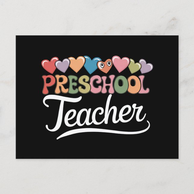 Lehrer erster Tag zurück zur Schule Postkarte (Vorderseite)