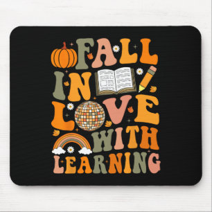 Lehrer Fall Shirt Retro Herbst Erntedank Pumpen Mousepad