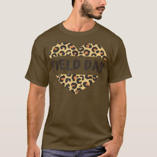 Lehrer Feldleoparden Herz letzten Schultag T-Shirt