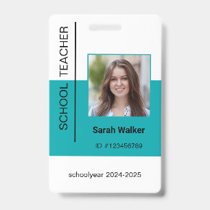 Lehrer Foto-ID des Mitarbeiters oder Studenten Tür Ausweis