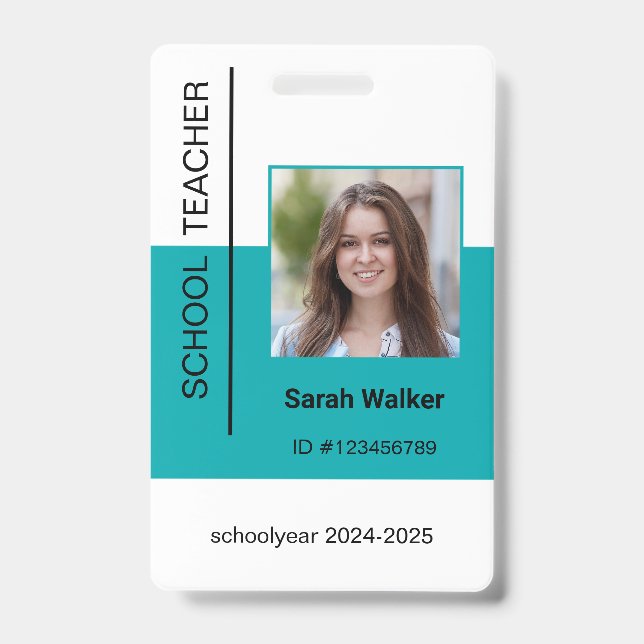 Lehrer Foto-ID des Mitarbeiters oder Studenten Tür Ausweis (Vorderseite)