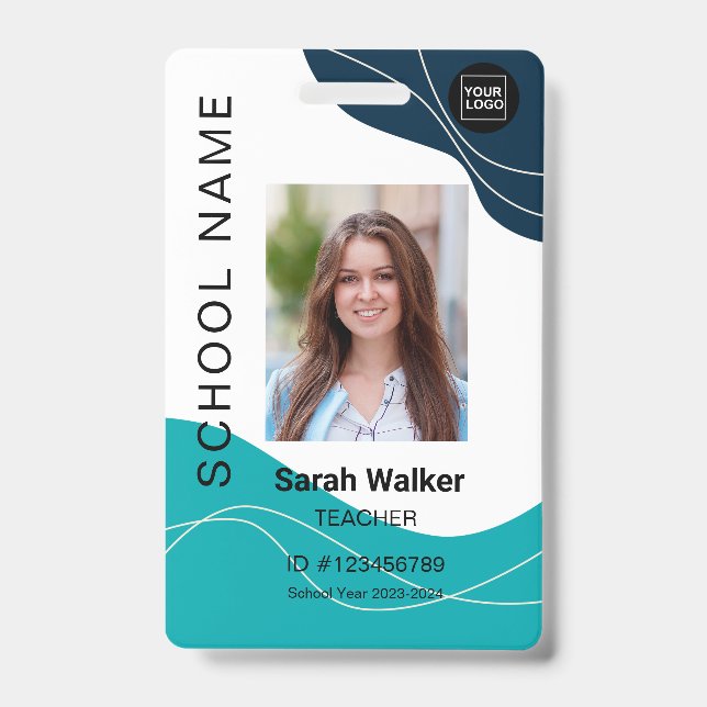 Lehrer Foto ID eines Mitarbeiter Studentenschiffes Ausweis (Vorderseite)