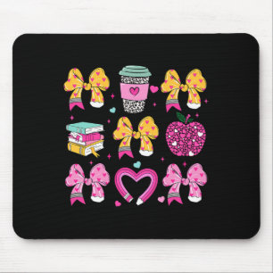 Lehrer Frohen Valentinstag Kokette Bleistift Kaffe Mousepad