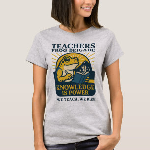 Lehrer-Frosch-Brigade – Wissen ist Macht T-Shirt