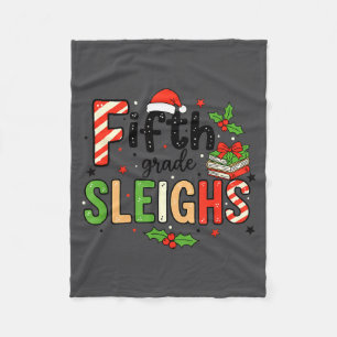 Lehrer Fünfte Klasse Schlitten Lustiger Weihnachts Fleecedecke