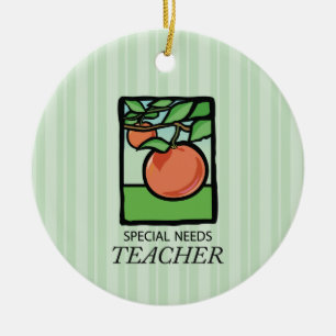 Lehrer für besondere Bedürfnisse Danke, Apple Keramik Ornament