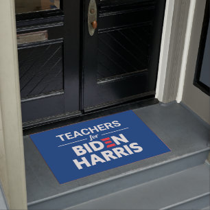 Lehrer für Biden Harris Custom Text Blue Fußmatte