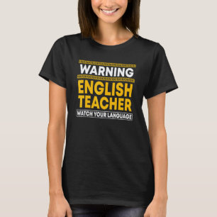 Lehrer für Englisch Sprachwissenschaft Grammatik R T-Shirt