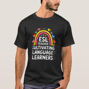 Lehrer für ESL fördert Sprachschüler, ESOL-Lehrer T-Shirt