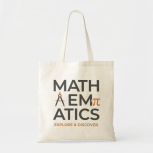 Lehrer für Mathematik Typografie-Design Tragetasche