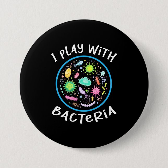 Lehrer für Mikrobiologie Button (Vorderseite)