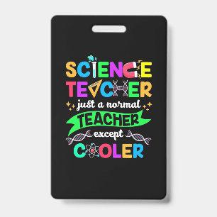 Lehrer für Naturwissenschaften Cool Ausweis