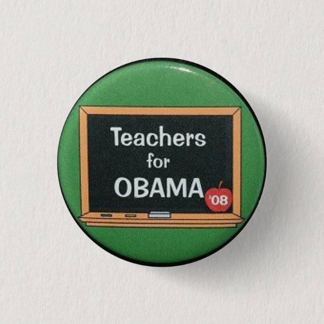 Lehrer für Obama Button (Vorderseite)